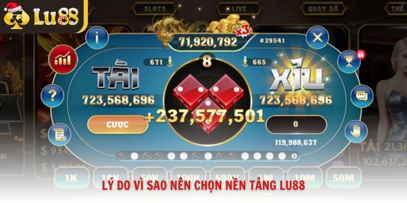 Lý do vì sao nên chọn nền tảng Lu88
